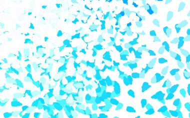 Açık mavi, rastgele şekilli sarı vektör deseni. Modern tarzda değişen renkli kaotik formlar. Duvar kağıtları için zarif tasarım.