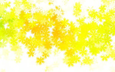 Açık yeşil, çiçekli kırmızı vektör şablonu. Çiçekli modern soyut illüstrasyon. Çocuk kitapları için renkli desen.