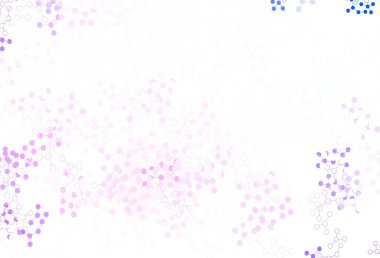 Açık Mor, Pembe vektör arkaplan ve yapay zeka verileri. Yapay zekanın bağlantı ve noktalarıyla soyut illüstrasyon. Bilim için desen, geleceksel tasarımlar..