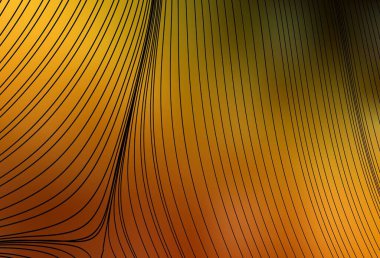 Çizgileri olan koyu turuncu vektör deseni. Basit çizgilerle renkli gradyan çizimi. İş tasarımınız için şablon.