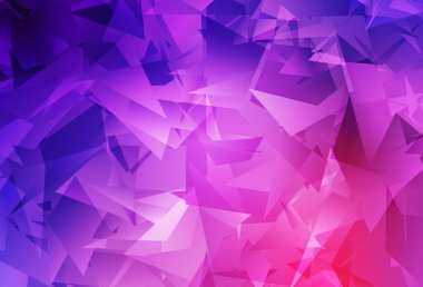 Açık Mor, Pembe vektör düşük poli düzeni. Origami tarzında gradyan ile geometrik çizim. İşiniz için en iyi üçgen tasarım.