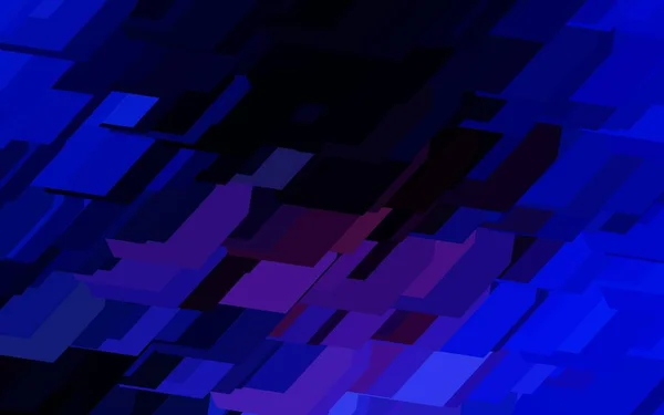 Dark Pink Modré Vektorové Pozadí Sadou Šestiúhelníků Ilustrace Sadou Barevných — Stockový vektor