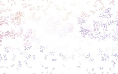 Yapay zeka formlarıyla açık mor vektör arkaplan. Yapay zekanın bağlantı ve noktalarıyla soyut illüstrasyon. Siber yeniliklerin tasviri için tasarım.