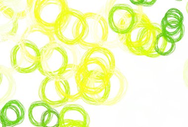 Açık yeşil, noktalı sarı vektör arkaplan. Soyut arka planda bulanık kabarcıklar ve renkli gradyan. İş ilanınız için tasarım.