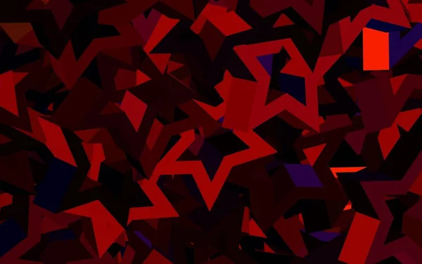 Tmavá Růžová Červená Vektorová Šablona Krystaly Trojúhelníky Třpytivé Abstraktní Ilustrace — Stockový vektor