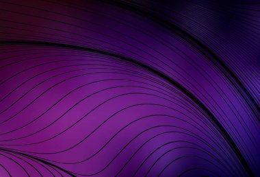 Eğri çizgileri olan koyu pembe vektör arkaplan. Eğilimli soyut bir çizim. Tasarımınız için desen.