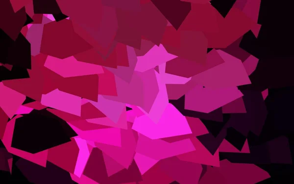 Sötét Rózsaszín Vektor Textúra Háromszögletű Stílusban Modern Absztrakt Illusztráció Színes — Stock Vector