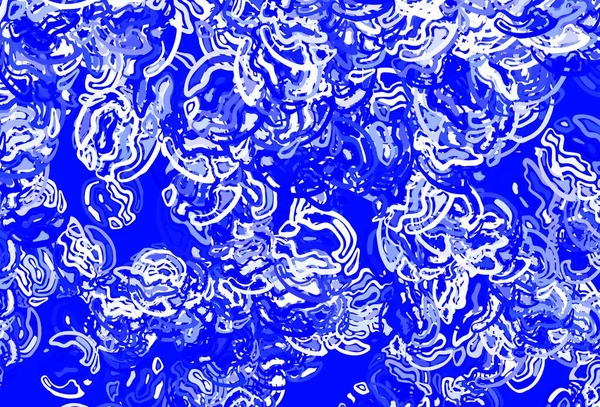 Světelný Vektorový Obrazec Blue Náhodnými Tvary Dekorativní Design Abstraktním Stylu — Stockový vektor