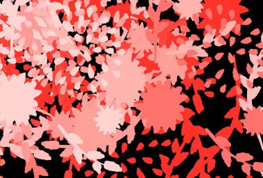 Kaotik şekilli koyu kırmızı vektör şablonu. Renkli rastgele şekillerle modern soyut illüstrasyon. Web siteniz için basit tasarım.