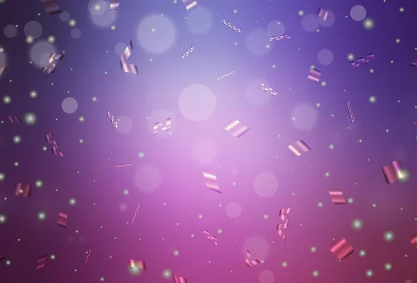 薄い紫 泡とピンクのベクトルの背景 カラフルな水滴と現代抽象的なイラスト 小冊子 小冊子のベース — ストックベクタ