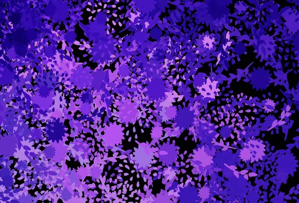 Violet Foncé Motif Vectoriel Rose Avec Des Formes Aléatoires Design — Image vectorielle