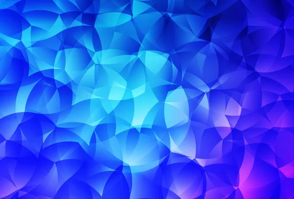 ライトピンク ブルーベクトル抽象モザイク背景 三角形の抽象的なスタイルでカラフルなイラスト デザインの三角形パターン — ストックベクタ