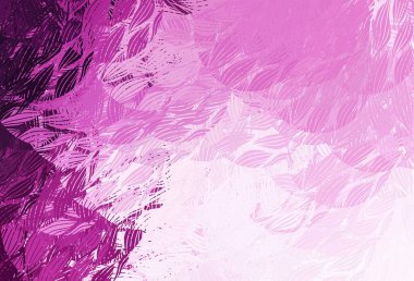 Soyut şekilli açık pembe vektör arkaplanı. Renkli rastgele şekillerle modern soyut illüstrasyon. Web siteniz için basit tasarım.