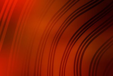 Bükülmüş çizgileri olan açık kırmızı vektör deseni. Eğri şekilli yepyeni renkli bir tasvir. Web siteniz için soyut tasarım.