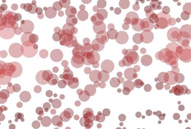 Küreli açık kırmızı vektör deseni. Doğa tarzında bulanık halkaları olan güzel renkli çizimler. Marka kitabınız için yeni şablon.