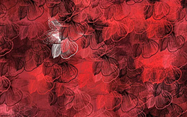 Vecteur Rouge Foncé Fond Élégant Avec Des Fleurs Fleurs Avec — Image vectorielle