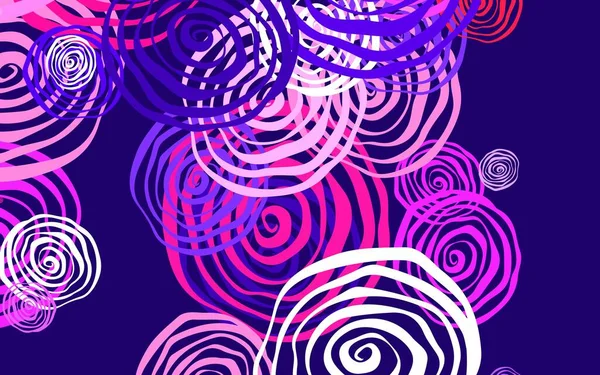 Lichtpaarse Roze Vector Abstracte Achtergrond Met Rozen Illustratie Met Kleurrijke — Stockvector