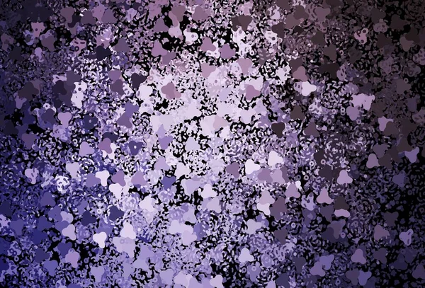 Темно Фиолетовый Вектор Мемфисом Красочные Хаотические Формы Градиентом Современном Стиле — стоковый вектор