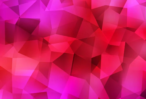 Modèle Mosaïque Triangle Vectoriel Rouge Clair Illustration Abstraite Scintillante Avec — Image vectorielle