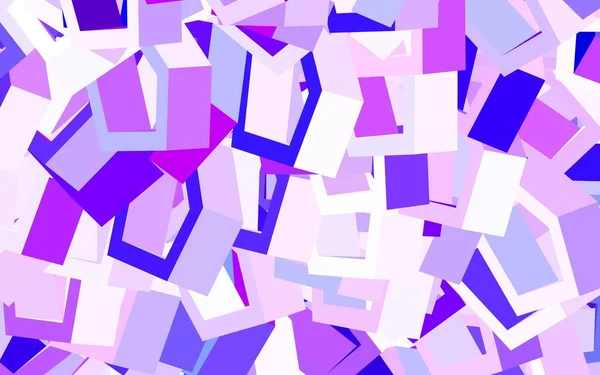 Patrón Vectorial Púrpura Claro Con Hexágonos Colores Ilustración Hexágonos Colores — Vector de stock