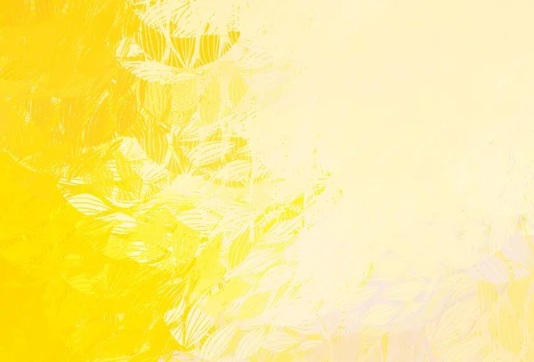 Temně Žlutá Vektorová Šablona Chaotickými Tvary Ilustrace Barevnými Tvary Přechodu — Stockový vektor