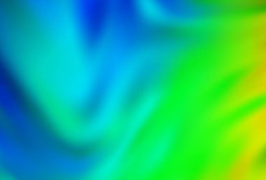 Açık mavi, yeşil vektör soyut parlak şablonu bulanıklaştırdı. Eğilimli zarif, parlak bir çizim. Web siteniz için bulanık tasarım.