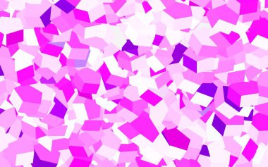 Altıgen biçiminde açık pembe vektör şablonu. Renkli altıgenli soyut illüstrasyon. Reklamınız için bir kalıp, kitapçıklar.
