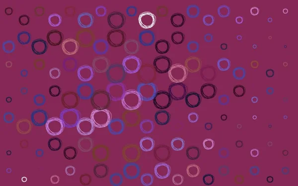 ライトブルー 球体の赤いベクトルパターン 雨のぼやけた滴と光る抽象的なイラスト 未来的な広告 小冊子のパターン — ストックベクタ