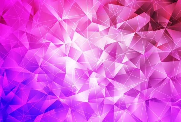 Luz Púrpura Fondo Vectorial Rosa Con Estilo Poligonal Ilustración Abstracta — Vector de stock