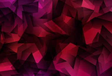 Açık kırmızı vektör üçgen düzeni. Yarım ton şeklinde, üçgenli yaratıcı illüstrasyon. Bir markanın arkaplanı için desen.