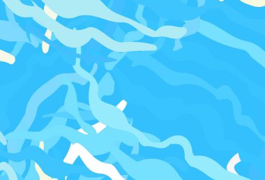 Açık mavi, çizgili yeşil vektör düzeni. Soyut tarzda gradyan çizgilerle akıllı illüstrasyon. İş tasarımınız için şablon.