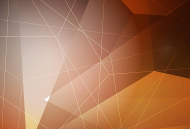 Koyu turuncu vektör arkaplanı, çizgiler, üçgenler. Soyut üçgenli dekoratif tasarım. Web siteniz için basit tasarım.