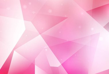 Açık pembe vektör dokusu üçgen biçiminde. Üçgenli soyut gradyan çizimi. Kartvizitiniz için modern tasarım.