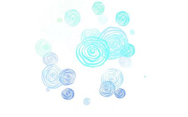 Açık renkli vektör doğal arkaplan ve güller. Beyaz arka planda gradyanı olan çiçekler. Web siteniz için Doodle tasarımı.