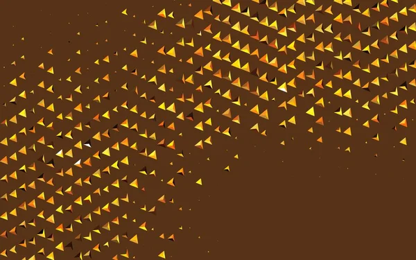 Textura Vetorial Laranja Escura Com Estilo Triangular Triângulos Fundo Abstrato — Vetor de Stock