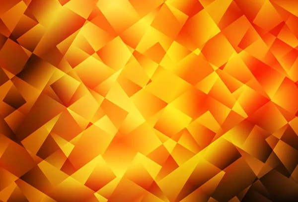 Темно Оранжевый Векторный Фон Многоугольном Стиле Современная Абстрактная Иллюстрация Красочными — стоковый вектор