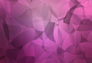 Açık pembe vektör mozaik şablonu. Soyut ve üçgenli renkli çizimler. Dizaynınız için üçgen desen.