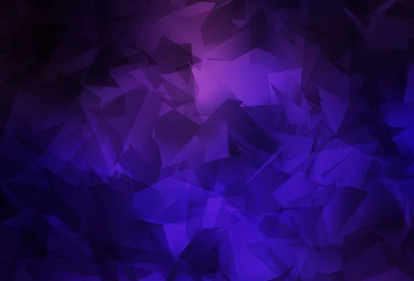 Dark Purple Fondo Abstracto Polígono Vectorial Rosa Ilustración Creativa Estilo — Vector de stock