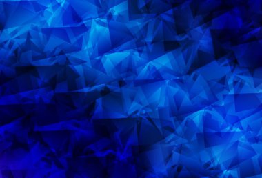 Işık Mavisi vektör soyut mozaik arkaplan. Origami stilinde gradyan ile yaratıcı geometrik illüstrasyon. Bir markanın arkaplanı için desen.