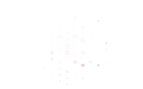 Modèle Vectoriel Rouge Clair Avec Cercles Illustration Abstraite Scintillante Avec — Image vectorielle