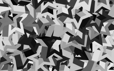 Koyu gri üçgenli arka plan. Doğa tarzında üçgenleri olan güzel bir çizim. Duvar kağıtları için zarif tasarım.