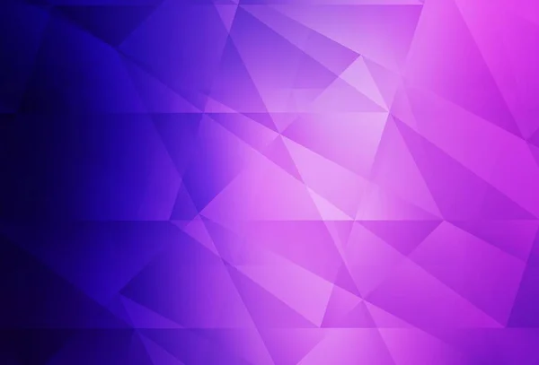 Luz Púrpura Vector Rosa Bajo Fondo Poli Ilustración Abstracta Poligonal — Vector de stock