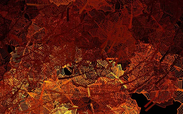 Темно Оранжевая Векторная Раскладка Листьями Декоративный Дизайн Индийском Стиле Белом — стоковый вектор