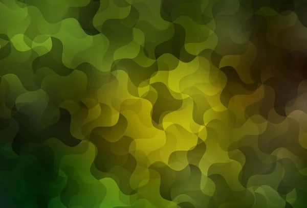 Dark Green Yellow Vector Polygon Abstrakcyjne Tło Próbka Wielobocznych Kształtach — Wektor stockowy