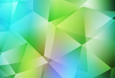 Açık mavi, sarı vektör düşük poli düzeni. Üçgenli parlak renkli çizimler. Bir markanın arkaplanı için desen.