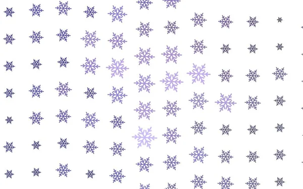 Luz Púrpura Vector Fondo Con Copos Nieve Navidad Estrellas Copos — Archivo Imágenes Vectoriales