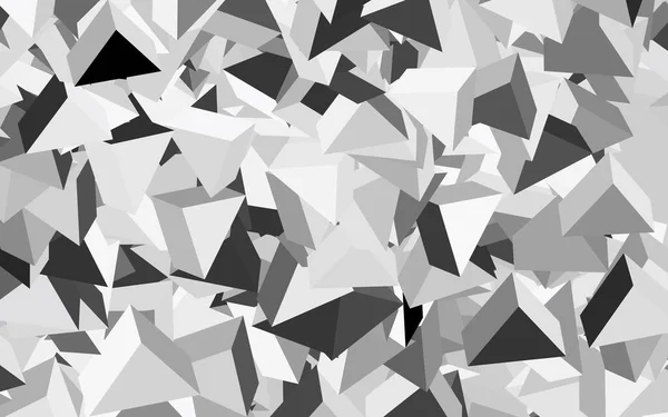 Layout Vetorial Cinza Escuro Com Linhas Triângulos Glitter Ilustração Abstrata — Vetor de Stock