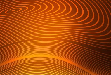 Koyu turuncu çizgili vektör şablonu. Eğilimli soyut bir çizim. İş tasarımınız için şablon.