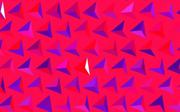 Violet Foncé Fond Vectoriel Rose Avec Triangles Design Décoratif Dans — Image vectorielle