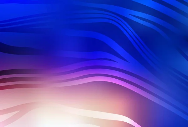 Bleu Clair Fond Vectoriel Jaune Avec Lignes Illustration Colorée Brillante — Image vectorielle